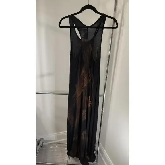 American Twist Maxi Dress - XL - Black with Rust Accents - Picture 2 of 3